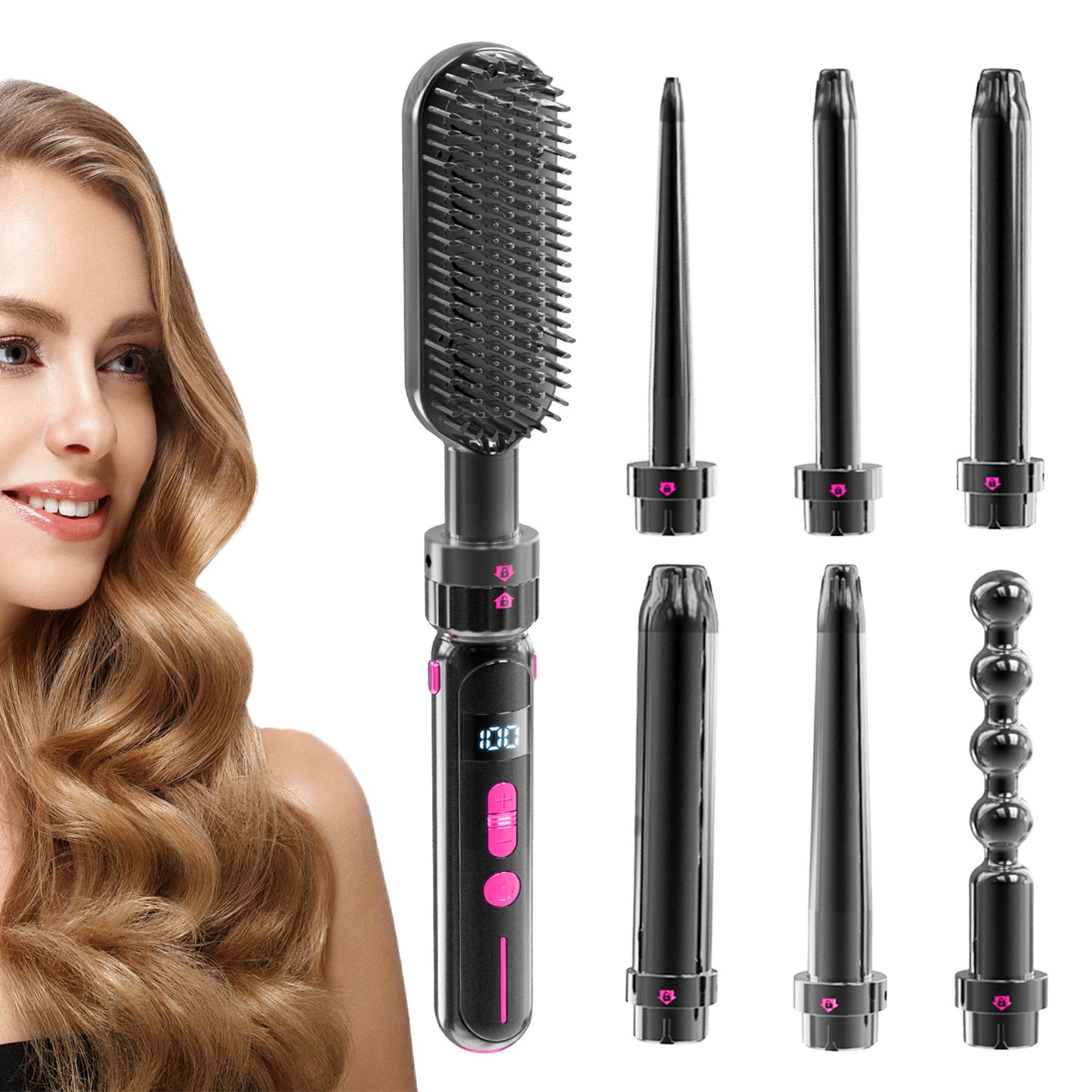 LITEKOR™ CHANGEABLE CURLING IRON HEAD SET